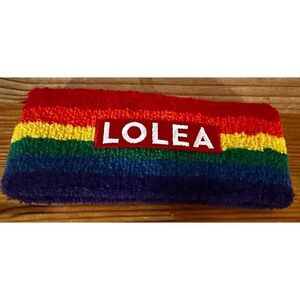 NEW! Lolea Rose wine sangria rainbow headband sweatband pride